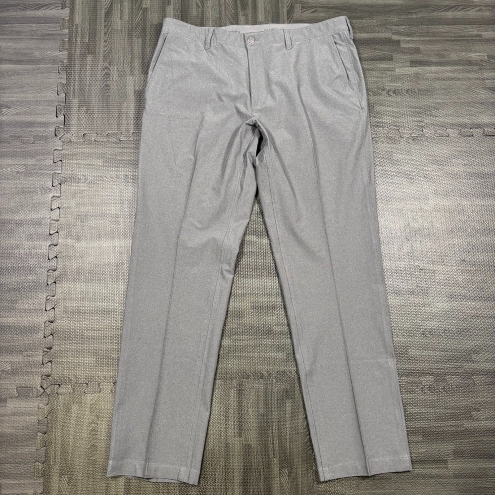 BluffWorks Pants Mens 38x34 Gray Envoy Lightweight Travel Regular Fit